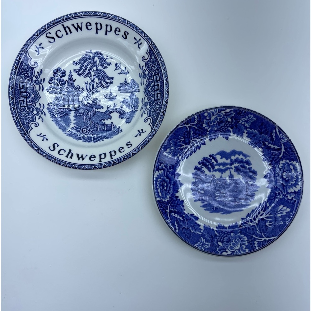 Vintage Schweppes Trinket Dish Blue Willow
Enoch Wood’s English Scenery Small